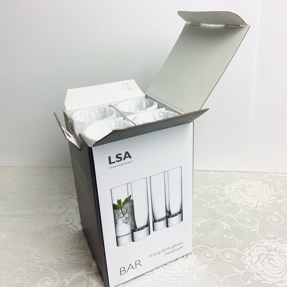 LSA International Long Drink Glasses 4pc. Highball - Picture 7 of 10
